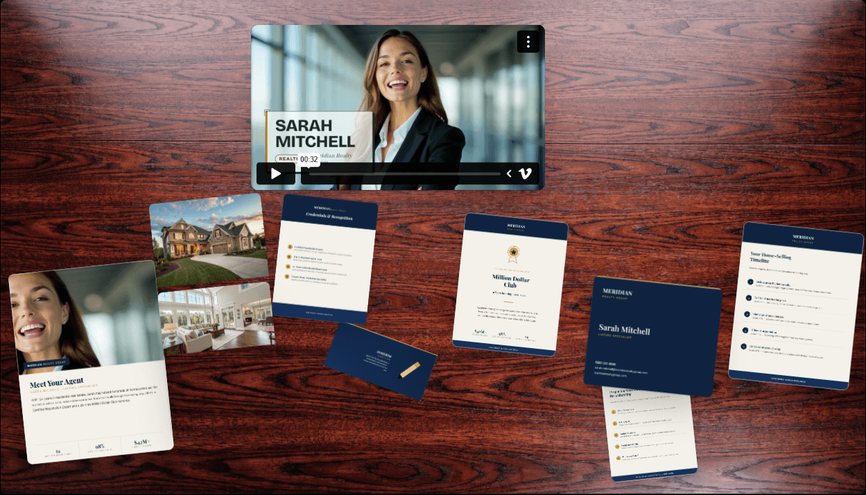 An ActiDesk package built for a real estate listing on the photoreal desk-scene template